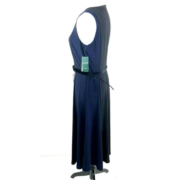 *New LAUREN Ralph Lauren Mid Weight Matte Jersey Murila Sleeveless Dress 10 $108 - Picture 3 of 10